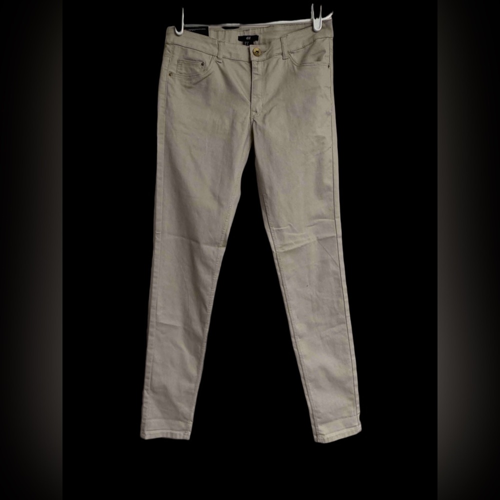 H&M Beige Slim Fit Pants